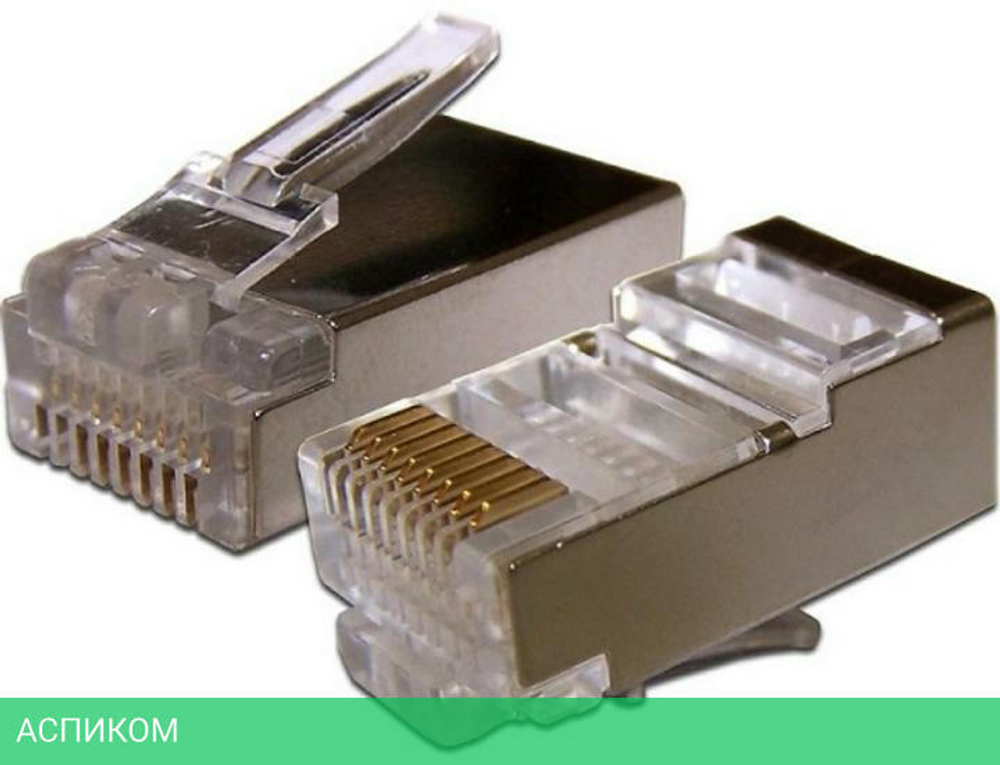 Коннектор TWT TWT-PL45/S-8P8C-6V универсальный со вставкой cat.6 1шт