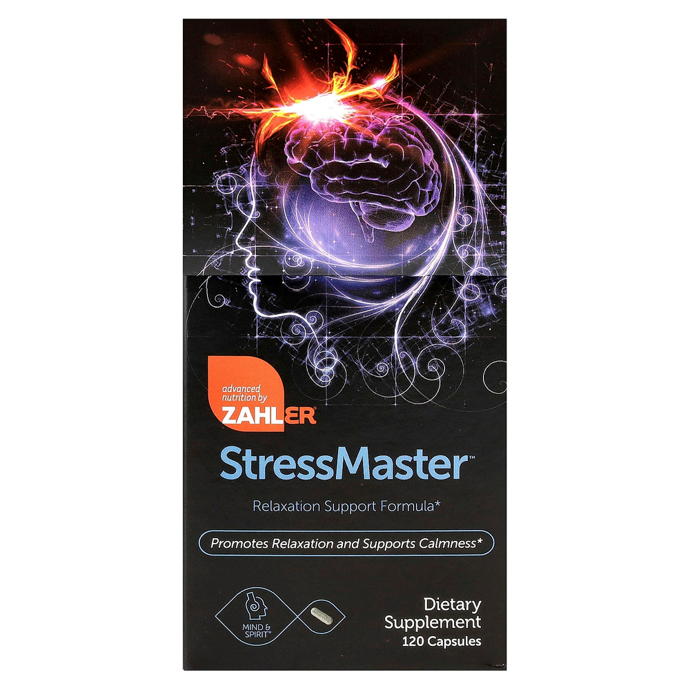 Zahler, StressMaster™, средство для расслабления, 120 капсул