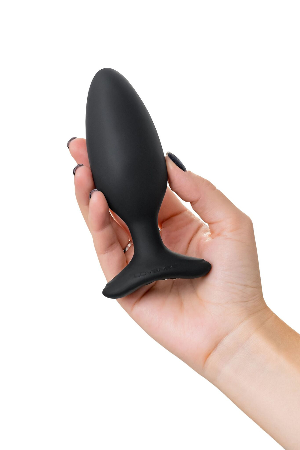 Черная анальная втулка LOVENSE Hush 2 (M)