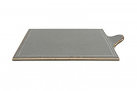 Блюдо для сыра 18х30 см фарфор цвет темно-серый Seasons