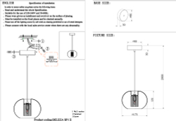 Светильник подвесной Crystal Lux BELEZA SP1 E CHROME