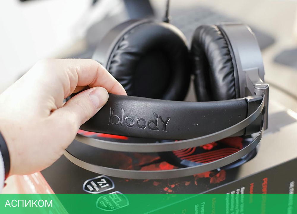 Наушники Bloody G530 черный/серый