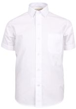 Классическая белая рубашка с коротким рукавом TSAREVICH