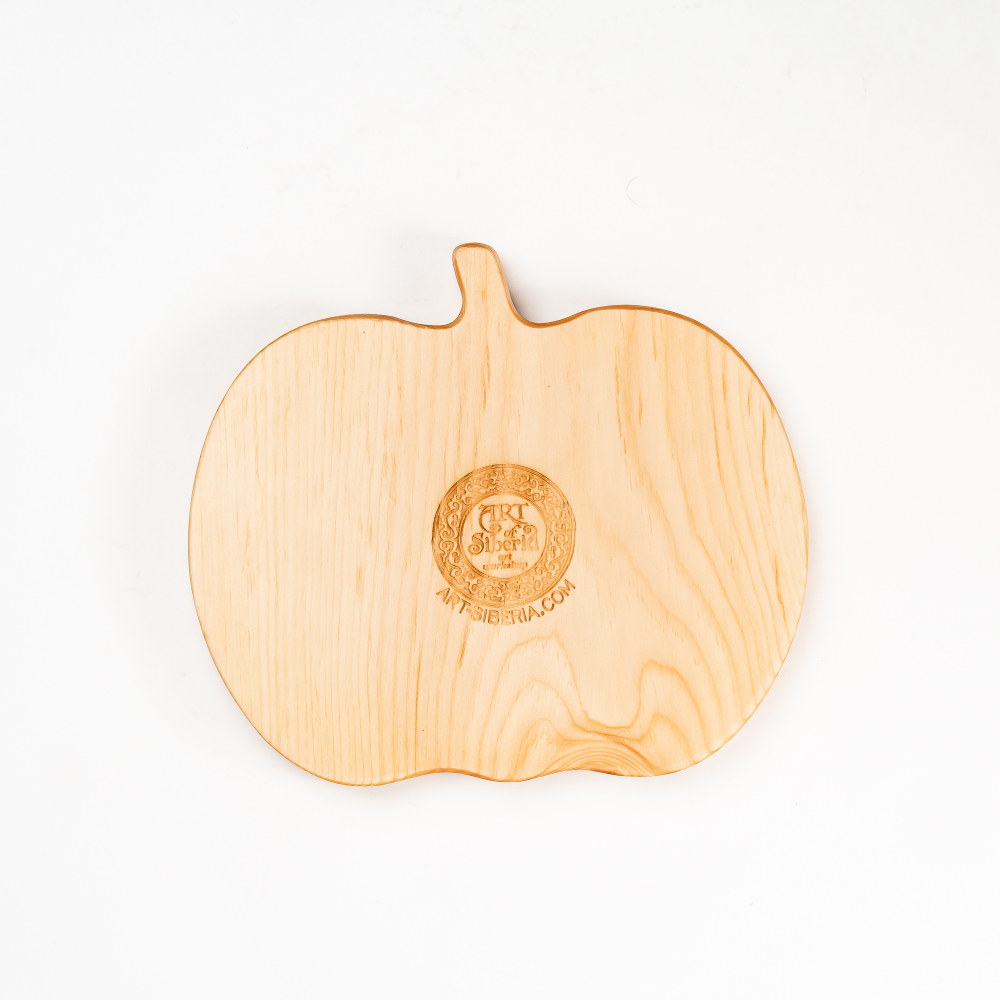 Менажница деревянная из сибирского кедра для подачи блюд и закусок с гравировкой "ТЫКОВКА". MG105