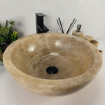 Раковина из оникса Bowl Yellow BO-64724 45*45*17 0200