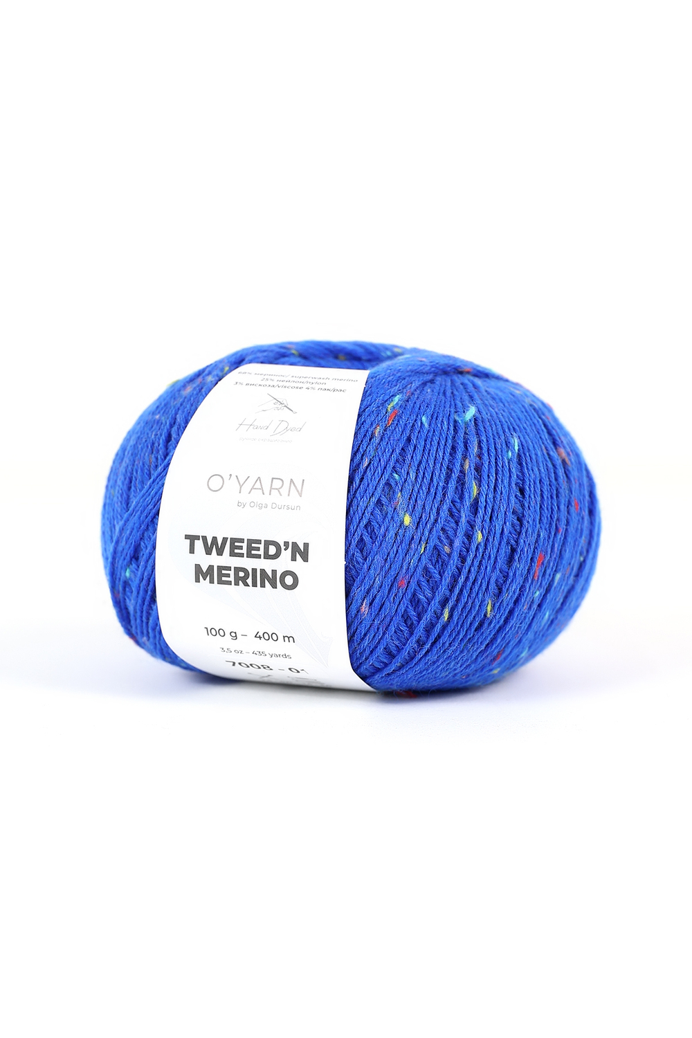 Пряжа O'YARN TWEED’N MERINO с цветными крапинками, 500г