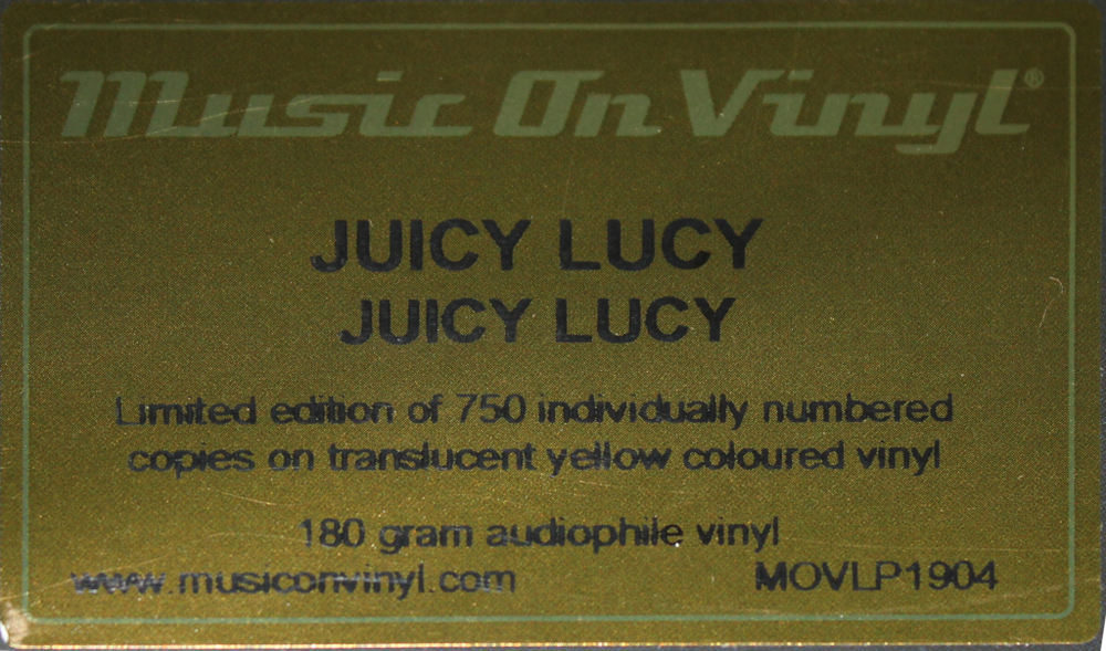 Juicy Lucy / Juicy Lucy (Limited Edition)(Coloured Vinyl)(LP)