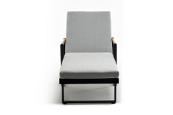 Шезлонг из алюминия MAYA  темный графит