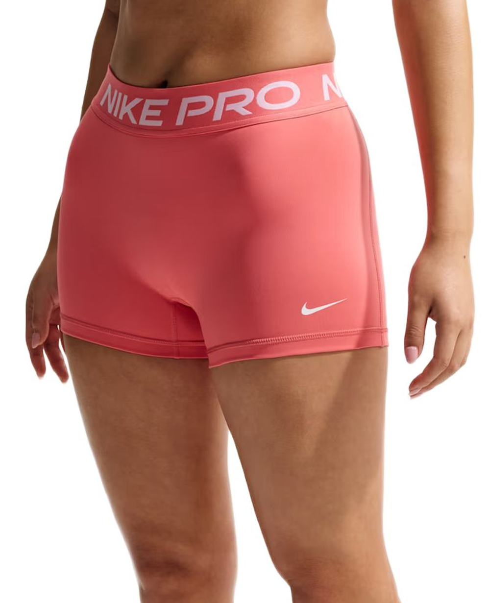 Женские теннисные шорты Nike Pro Dri-Fit 365 Mid-Rise 3in - sea coral/white