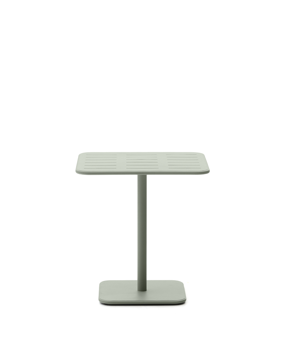 Уличный стол Brai из оцинкованной стали бирюзового цвета 70 x 70 см