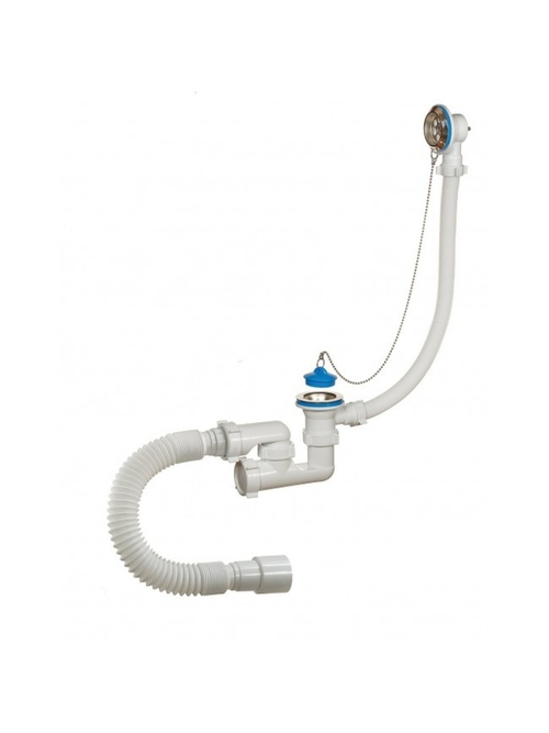 Сифон для ванны 1 1/2 с полуавтомат сливом 40/50мм Crio A-28089