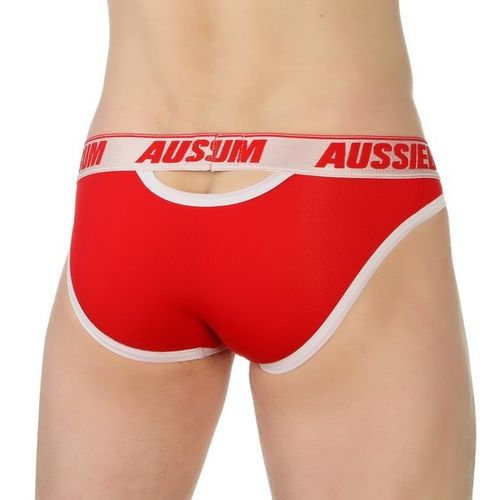 Мужские трусы брифы красные AussieBum RED Brief