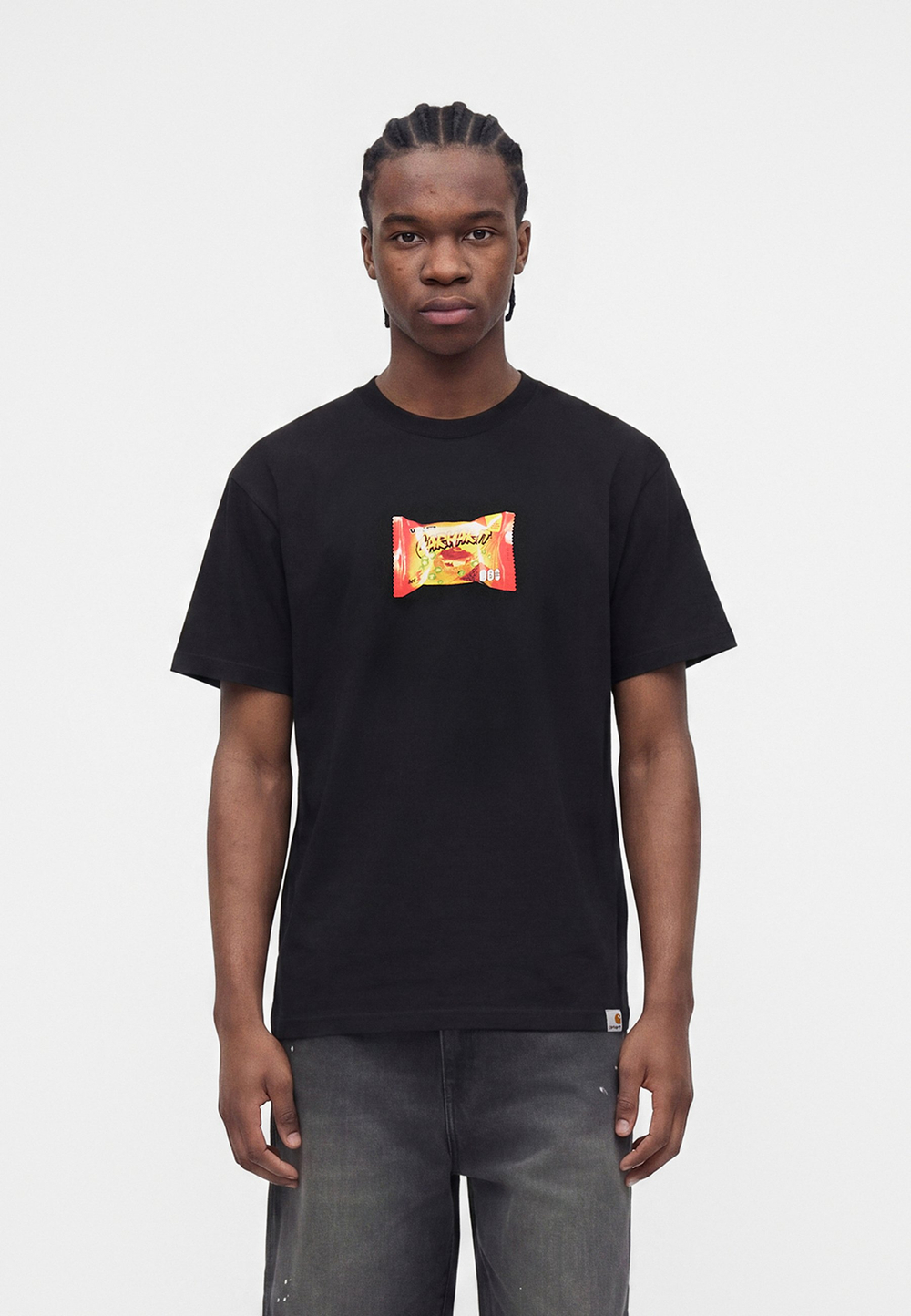 Carhartt WIP S/S ROAD SIDE SNACK T-SHIRT - Футболка с принтом - Чёрный