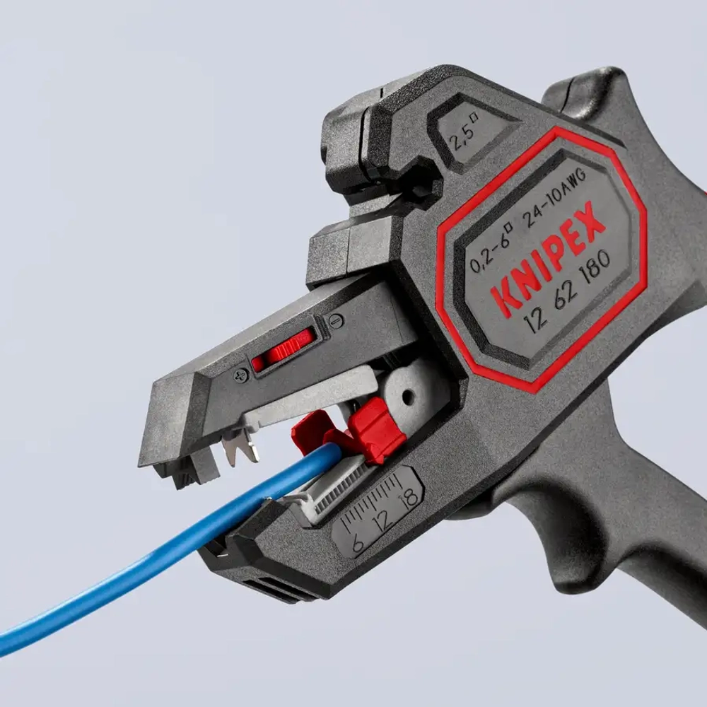 Автоматический инструмент для удаления изоляции 180 мм Knipex 12 62 180 SB
