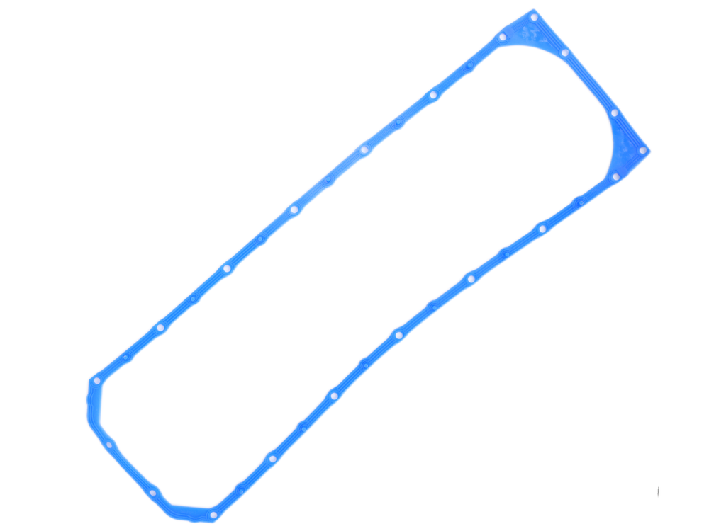 Прокладка поддона маслянного картера ЯМЗ 650 зеленый силикон с шайбами (ПТП64)