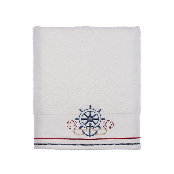 Махровые полотенца NAVY белый   TIVOLYO HOME Турция