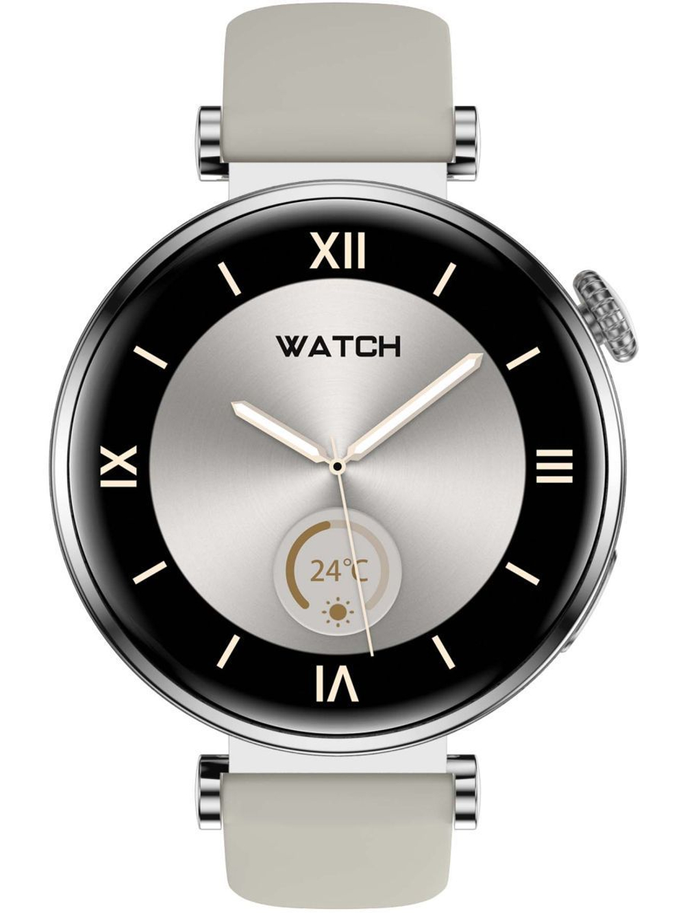 Смарт часы PARASMART Arielle GT4mini (силиконовый ремешок, серебристый)