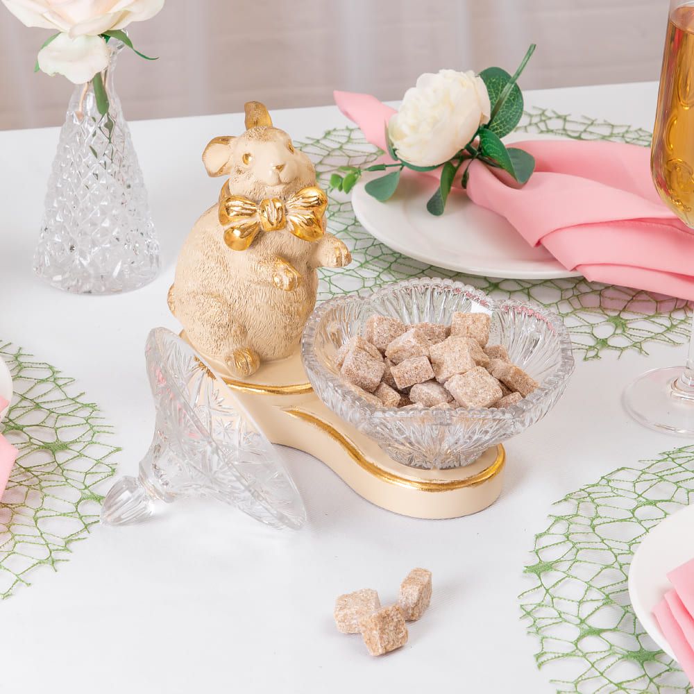 Конфетница-сахарница Кролик Банни Айвори