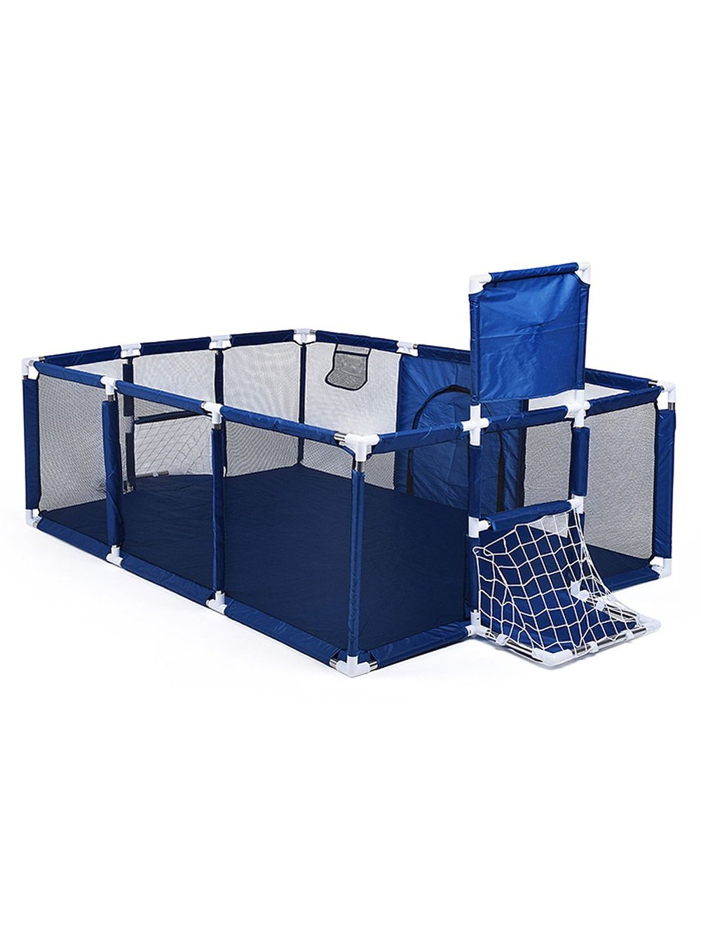 Манеж детский прямоугольный (120*180*60) цвет синий (М11-1)