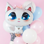 Фольгированный шар-фигура «Белый котенок», 81 см