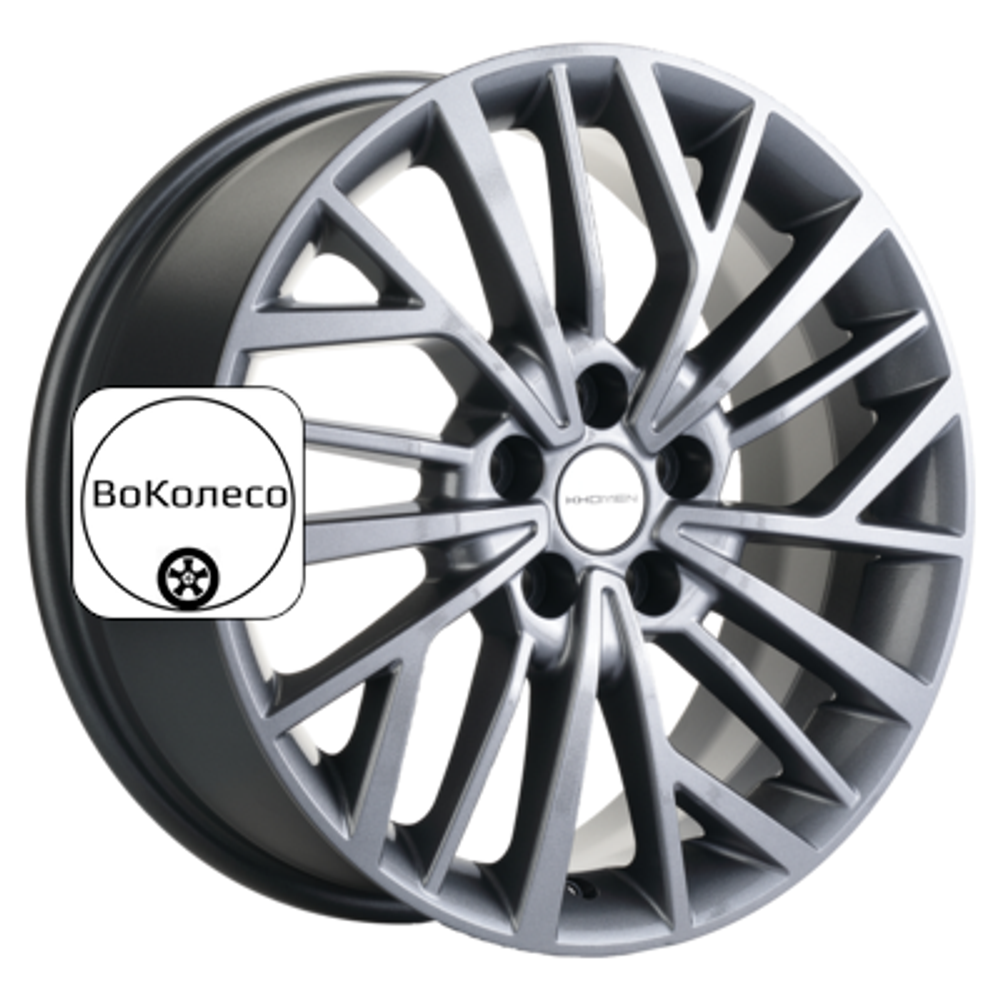 7x17/5x110 ET46 D63,3 KHW1717 (Changan CS35/CS35 Pro) Gray Khomen Wheels
