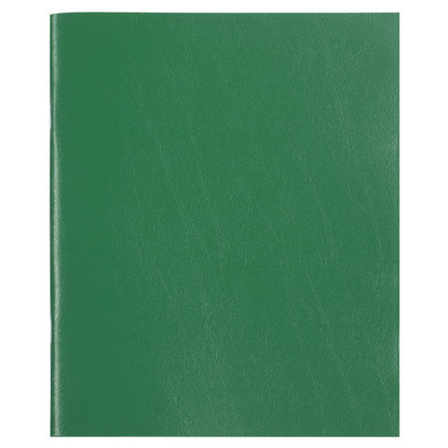 Тетрадь бумвинил А5 48л. скоба, офсет №2 ЭКОНОМ, клетка, с полями, STAFF, ЗЕЛЕНЫЙ, 403412