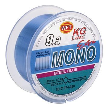 Леска монофильная WFT KG MONO EXTRA Steel Blue 300 м, 0,30 мм