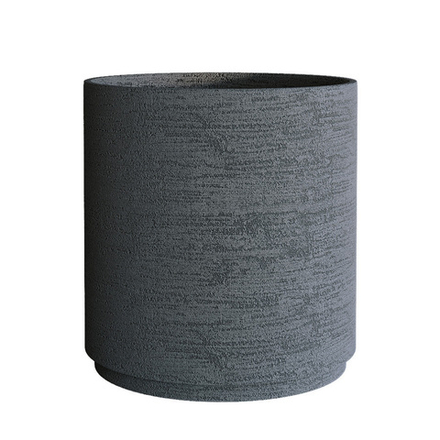 Кашпо CYLINDER XL EROSIA GRAY D80 H85