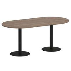 Onix Direct Стол овальный O.SPRG-3 Дуб Аризона/Металл Черный 1800*900*750