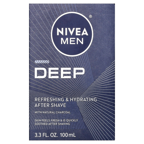 Nivea, Men, Deep, освежающее и увлажняющее средство после бритья, ваниль и бурбон, 100 мл (3,3 жидк. унции)