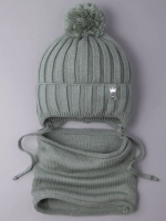 Шапка для девочек осенняя и снуд