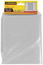 СЕТКА STAYER ПРОТИВОМОСКИТНАЯ+ПВХ БЕЛАЯ 11Х13М 12515-11-13