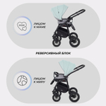 Детская коляска Rant Siena New 2 в 1 10 серый-ментоловый