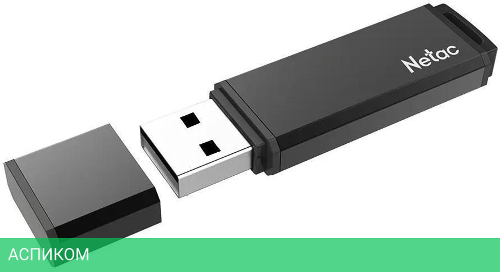 USB Flash-накопитель Netac U351 32Gb серый (NT03U351N-032G-20BK)