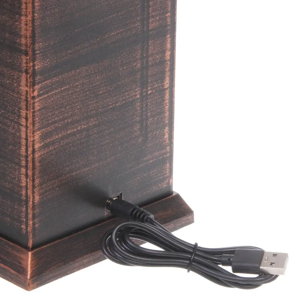 Сувенир с подсветкой «КАМИН - Вечер тепла» 15*12*26 см (питание от USB и батареек)