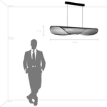 731413 Люстра VARESE 32W LED 1546LM 360G КОФЕЙНЫЙ 3000K