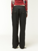 Женские Брюки Black Front Ruched Tech