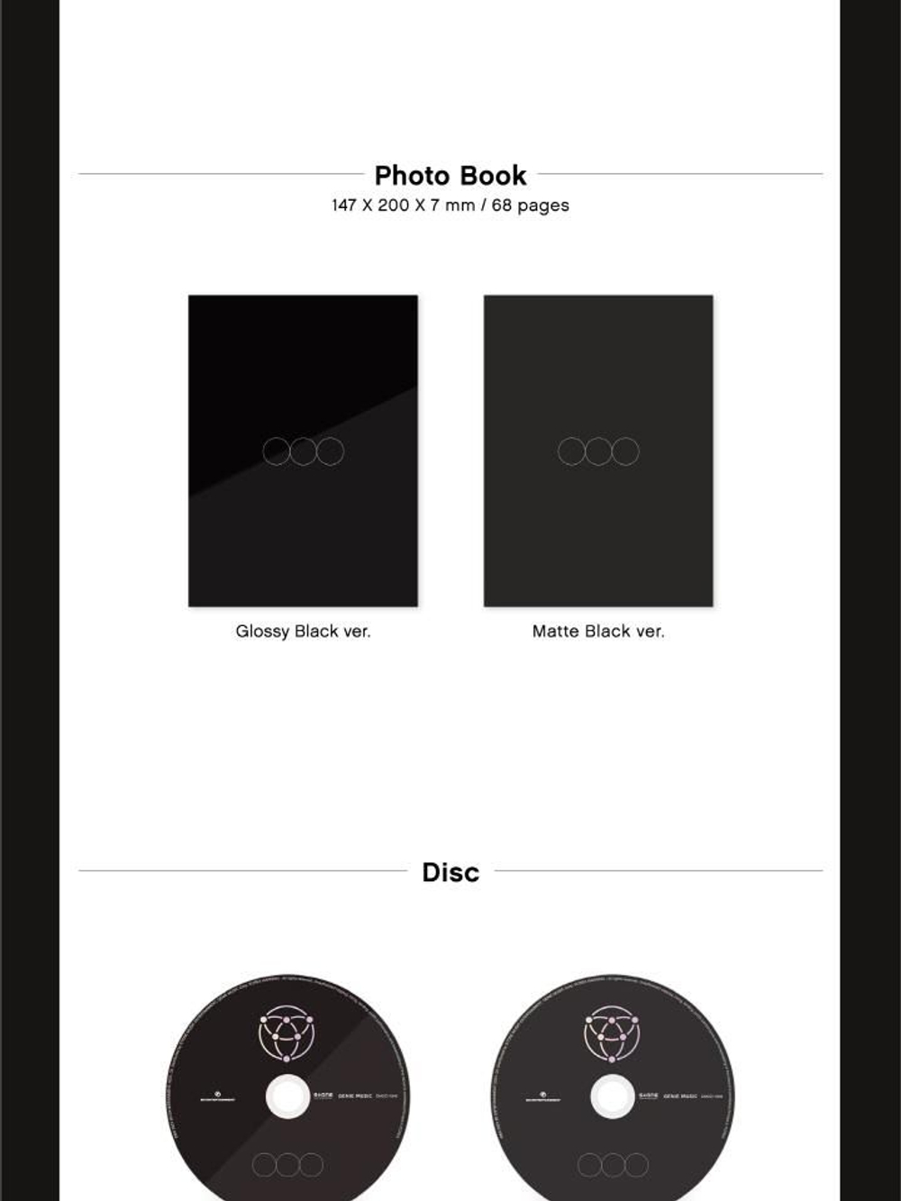 Альбом OnlyOneOf - seOul cOllectiOn 2 Version SET (GLOSSY BLACK Ver. + MATTE BLACK Ver.)