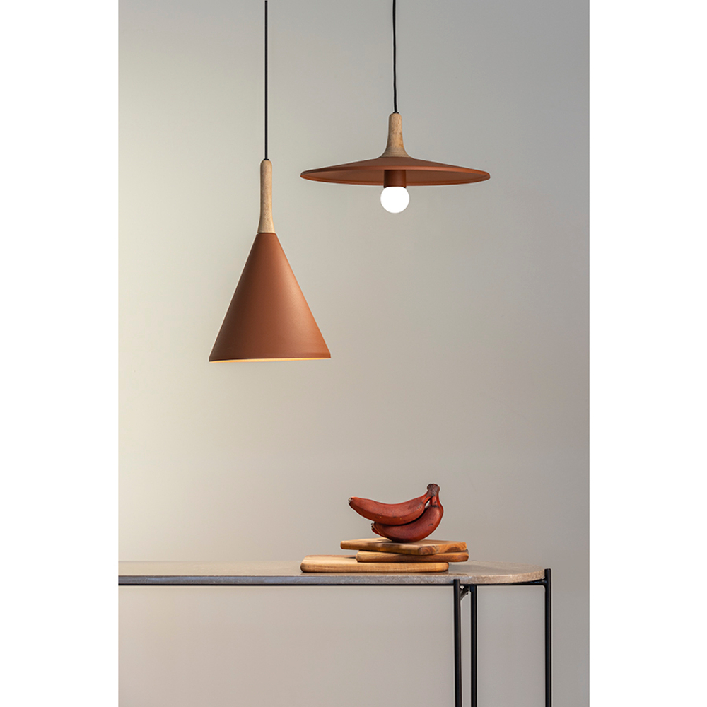 Светильник подвесной mango pyor, D29х26 см, коричневый