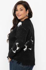 Свитер рваный Наиль (черный) Б14419-13М LT Collection