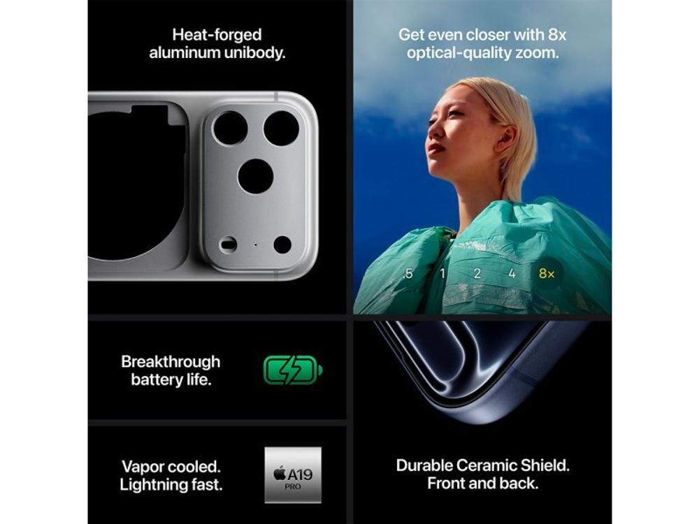 Смартфон Apple iPhone 17 Pro 512GB nano SIM + eSIM Silver
