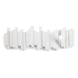 Вешалка настенная sticks, 49,3 см, белая, 5 крючков