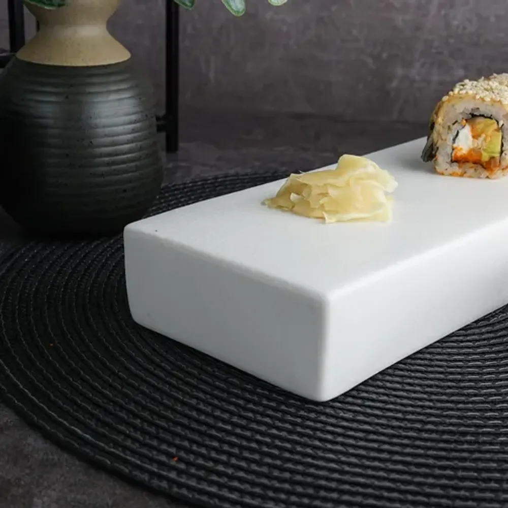 Блюдо прямоугольное 41*10 см h4 см White Matt Panasia P.L. Proff Cuisine [1]
