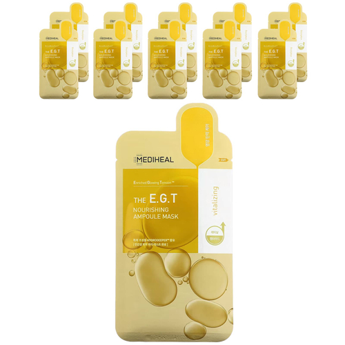 MEDIHEAL, The EGT, питательная маска-ампула, 10 шт., По 27 мл (0,91 жидк. унц.)