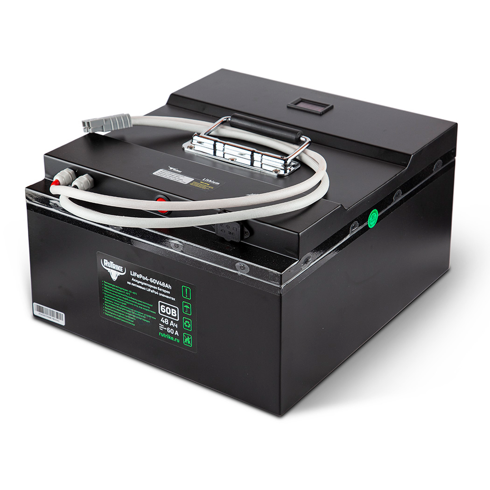 Литий-железо-фосфатный Аккумулятор RuTrike (LiFePo4) 60V48A/H(60A)
