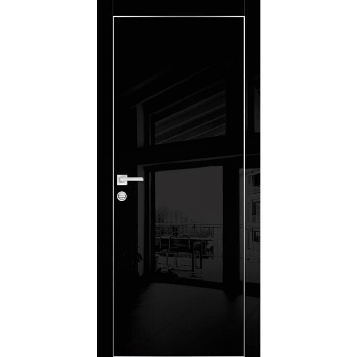 Межкомнатная дверь Graf HGX-1 Черный глянец (2000 х 900)
