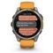 Garmin Fenix 8 51 мм AMOLED Sapphire – титановый корпус, оранжевый ремешок