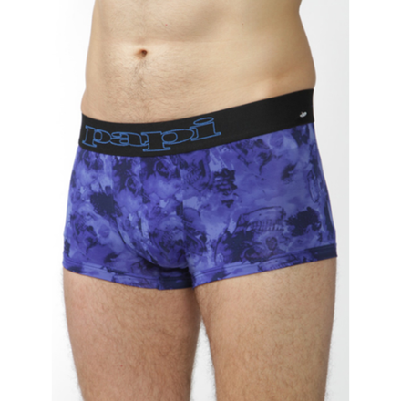Мужские трусы боксеры синие с принтом череп PAPI