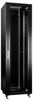 Шкаф напольный 19", 42U Cabeus SH-05C-42U60/60-BK