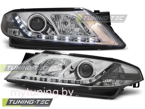 Передние фары Renault Laguna 2 daylight chrome